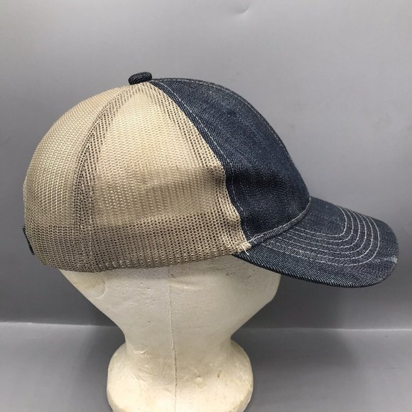 Panera Bread Employee Cap Hat Adult Adjustable Blue Denim Mesh Poly Cotton - Picture 2 of 6